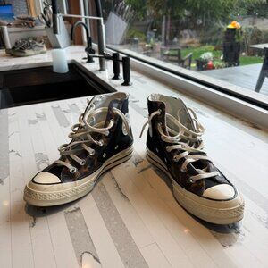 Converse Chuck Taylor All Star High Top Sneakers – Black/Giraffe – Size 5 (Men's